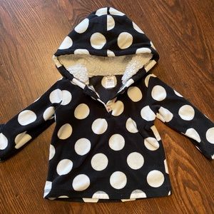 🚨3 for $25🚨 Polka dot Fleece hoodie
